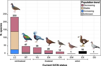 Identifying global research and conservation priorities for Columbidae: a quantitative approach using random forest models